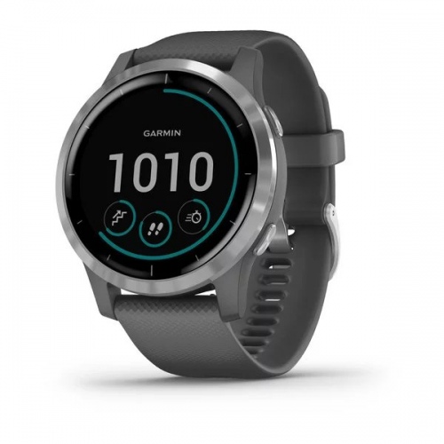 Smart watch Garmin Vivoactive 4, GPS, Wi-Fi, Shadow Gray/Silver