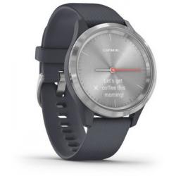Smart watch Garmin Vivomove 3S, Silver, Granite Blue, Silicone