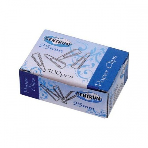 Clips Centrum, white metal, 25mm and triangular (100) 1104-101
