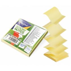 Stiky notes Forpus Office, Z tipo, 75x75mm, Yellow (100l)  0717-120