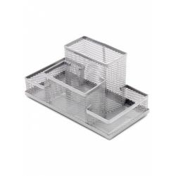 Pencil case Forpus, silver, empty, 4, perforated metal 1005-013