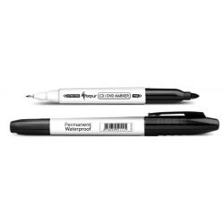 Permanent marker Forpus CD/DVD, 0.6-1 mm, double-sided, Black  1213-072