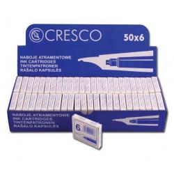 Pen Ink Cartridges Cresco, Short, Blue (6 pcs.)  1223-005