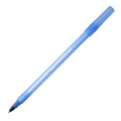 BIC Ballpoint pens ROUND STIC 1.0 mm, blue, Pouch 1 pcs 256378