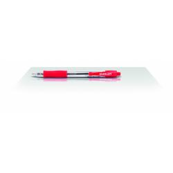 STANGER Ball Point Pens 1.0 Softgrip retractable, red, 10 pcs 18000300040