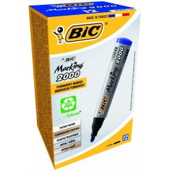 BIC permanent MARKER ECO 2000 2-5 mm, blue Pouch 12 pcs 000064