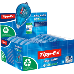 BIC correction tape EASY REFILL 5mm x 14m., Pouch 10 pcs 170025