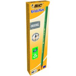 BIC pencils EVOLUTION ORIGINAL HB, Pouch 12 pcs 004608