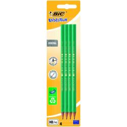 BIC pencils ECO EVOLUTION 650 HB, Pouch 4 pcs 000167