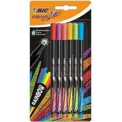 BIC Fineliners INTENSITY FINE RAINBOW Blister 6 498327