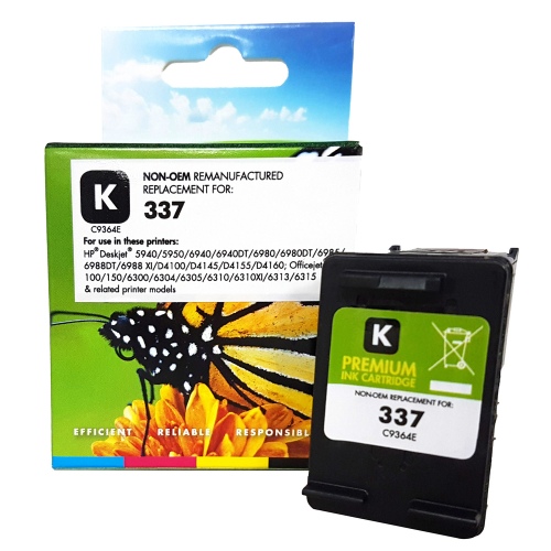 Compatible Static-Control Hewlett-Packard Black 337 C9364EE Black, 400 p.