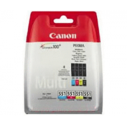 Canon Ink CLI-551 Multipack C/M/Y/BK Bliste (6509B009)(6509B008)