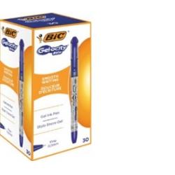 BIC Gel-ocity Stic Gel pen blue Box 30 pcs.