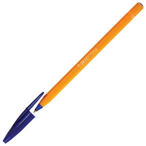 BIC ballpens ORANGE FINE 0.8 mm blue, Pouch 1 psc 101113