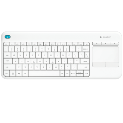 LOGITECH WIRELESS TOUCH KEYBOARD K400 PLUS WHITE (920-007146)