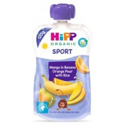 HiPP Hippis Sport Banana Orange Pear and Mango with Rice 120 g