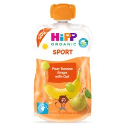 HiPP Organic Snackie Pear Banana Grape with Oats Puree 120 g