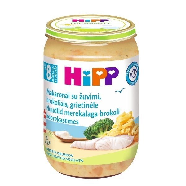 HiPP Pasta with Fish Broccoli and Cream Puree 220 g