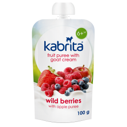 Kabrita Berries and Apple puree with sweet goat milk cream 100 g