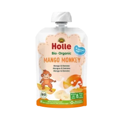 Holle Mango Monkey - Pouch Mango with yogurt 100 g