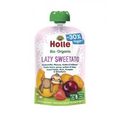 Holle Lazy Sweetato – Pouch Sweet Potato, Plum, Pumpkin & Strawberry 100 g