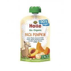 Holle Paca Pumpkin – Pouch Pumpkin, Peach, Banana & Oats 100 g