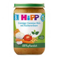 HiPP Creamy Vegetable Rice with Chickpeas Puree 220 g