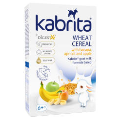 Kabrita Wheat Cereal with Banana, Apricot and Apple With Goat Milk 180 g